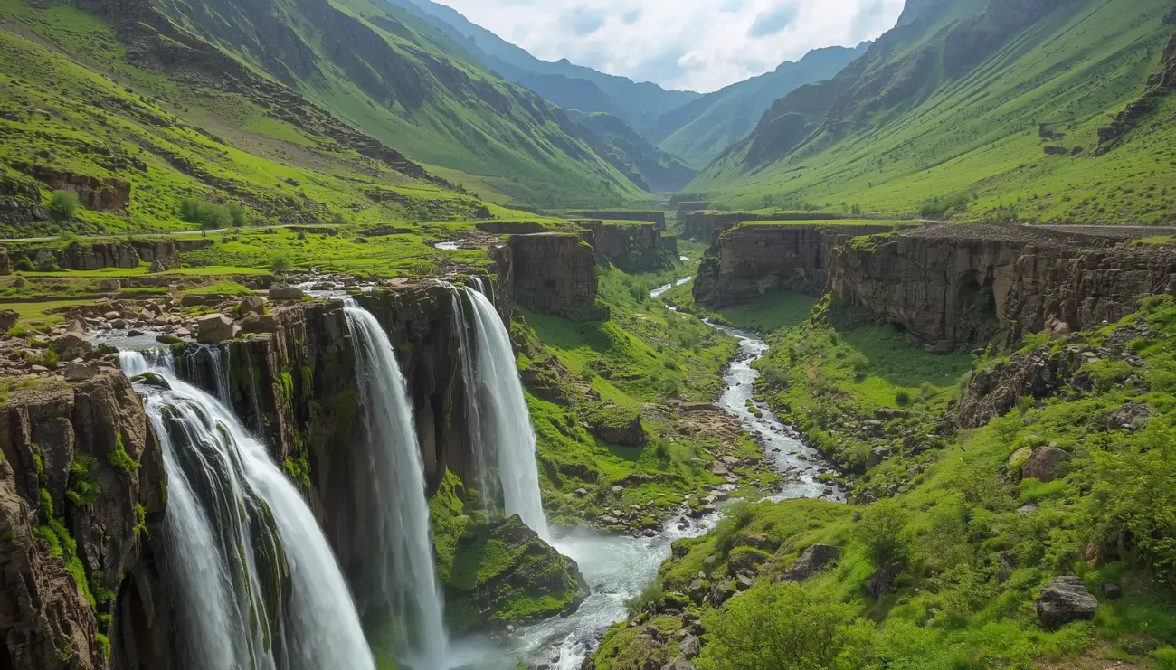 هراز دره و آبشار های زیبای ترکمن صحرا